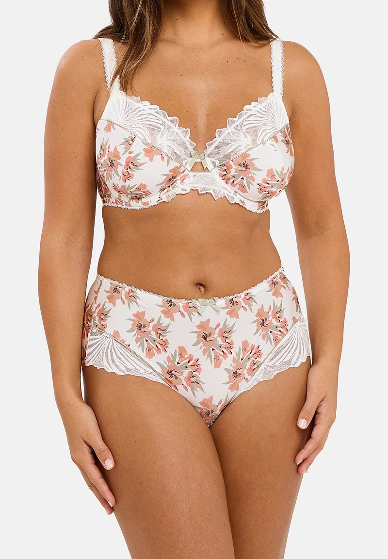 Shorty Oriane Bouquets Blanc & Vert