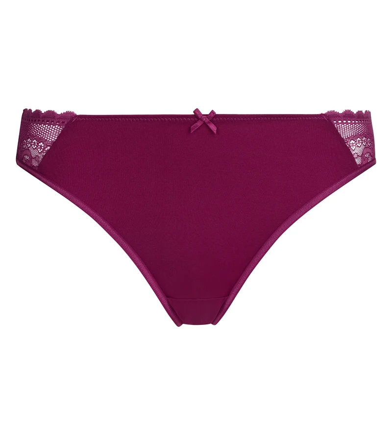 Culotte femme dentelle et résille florale Fruits des Bois Dim Féminine