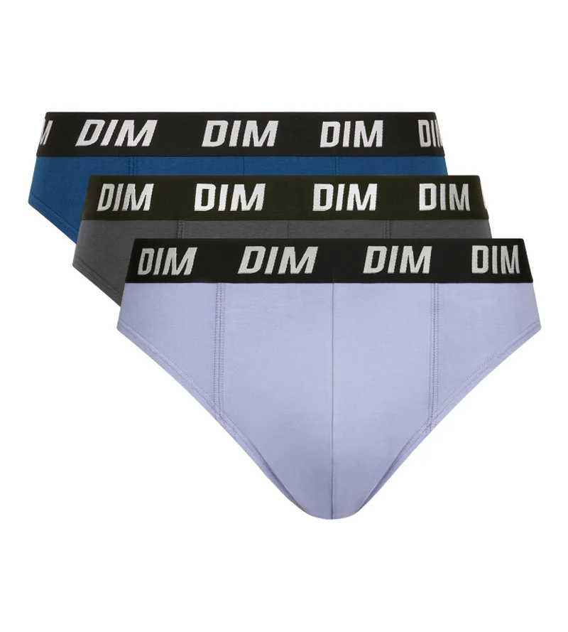 Lot de 3 slips homme à thermorégulation active Bleu Regul Activ
