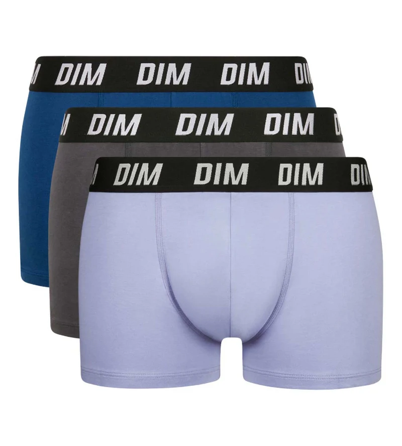 Lot de 3 boxers homme à thermorégulation active Bleu Parme Regul Activ