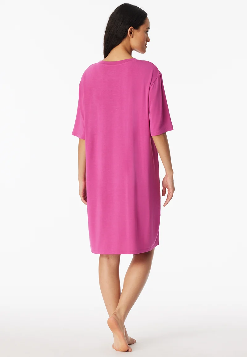 Nachthemd kurzarm Pink - Casual Fashion
