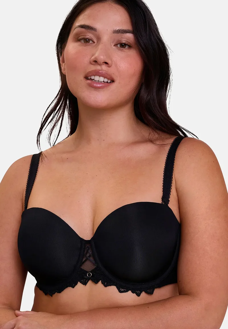 Soutien-gorge bandeau avec armatures Arum Prima Noir