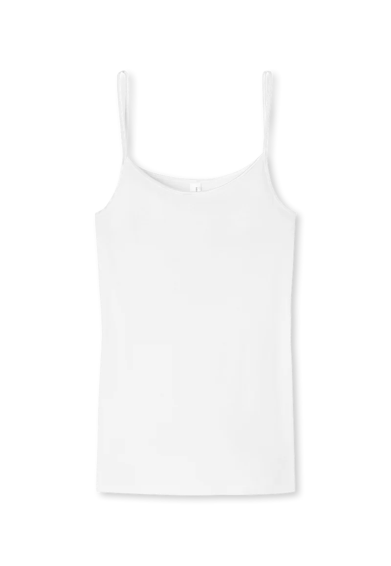 Unterhemd Feinripp Weiss - Luxury