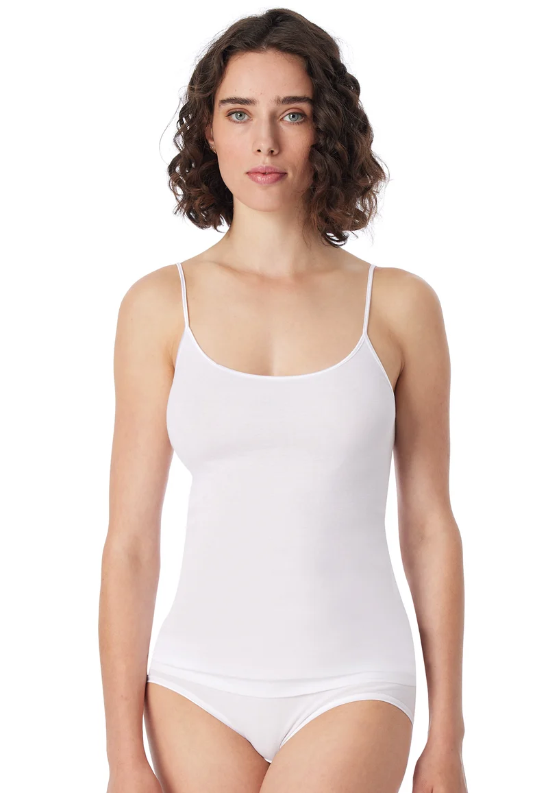 Unterhemd Feinripp Weiss - Luxury