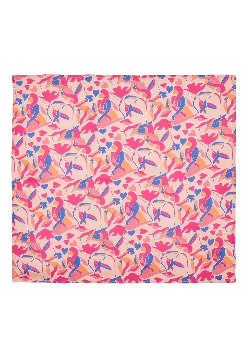 Foulard Octobre Rose Imprimé Femmes Pêche