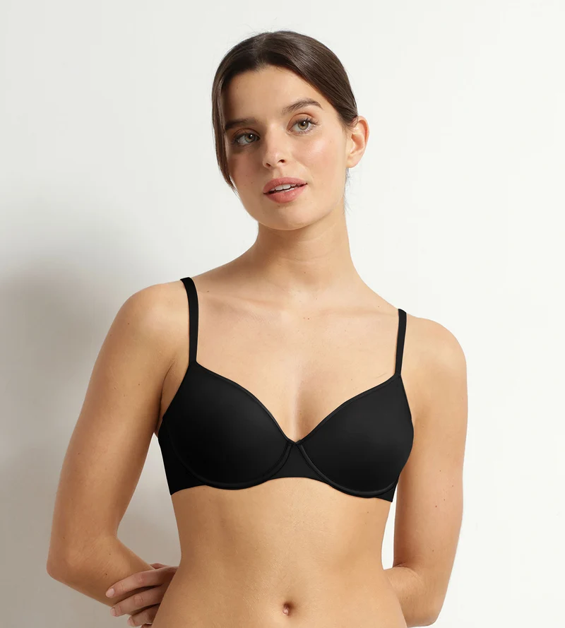 Soutien-gorge corbeille en microfibre Noir Dim Invisible