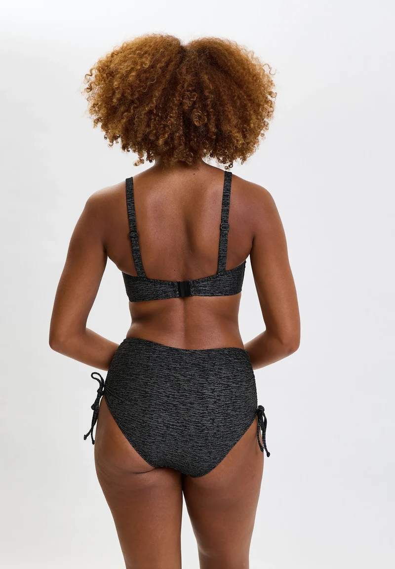Culotte taille haute de bain Palm Cove Noir