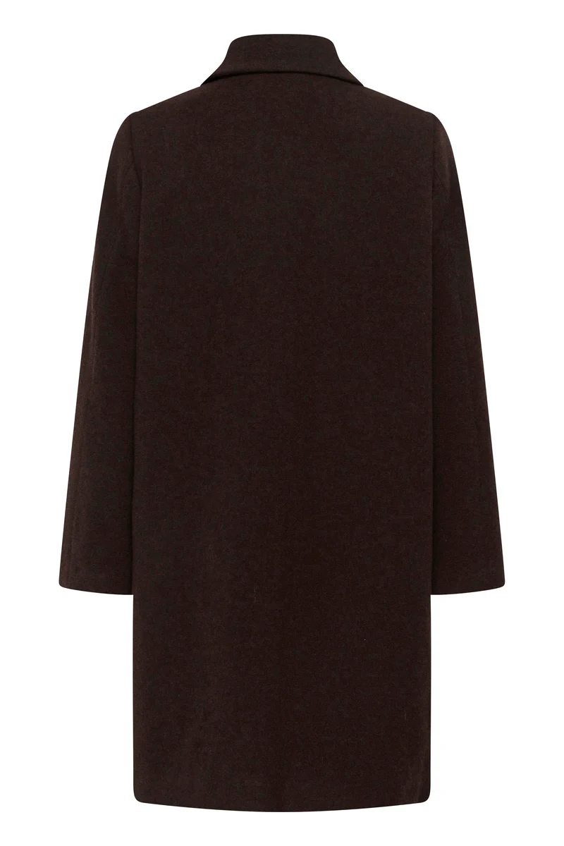 Manteau long boutonné à col classique Kamillas