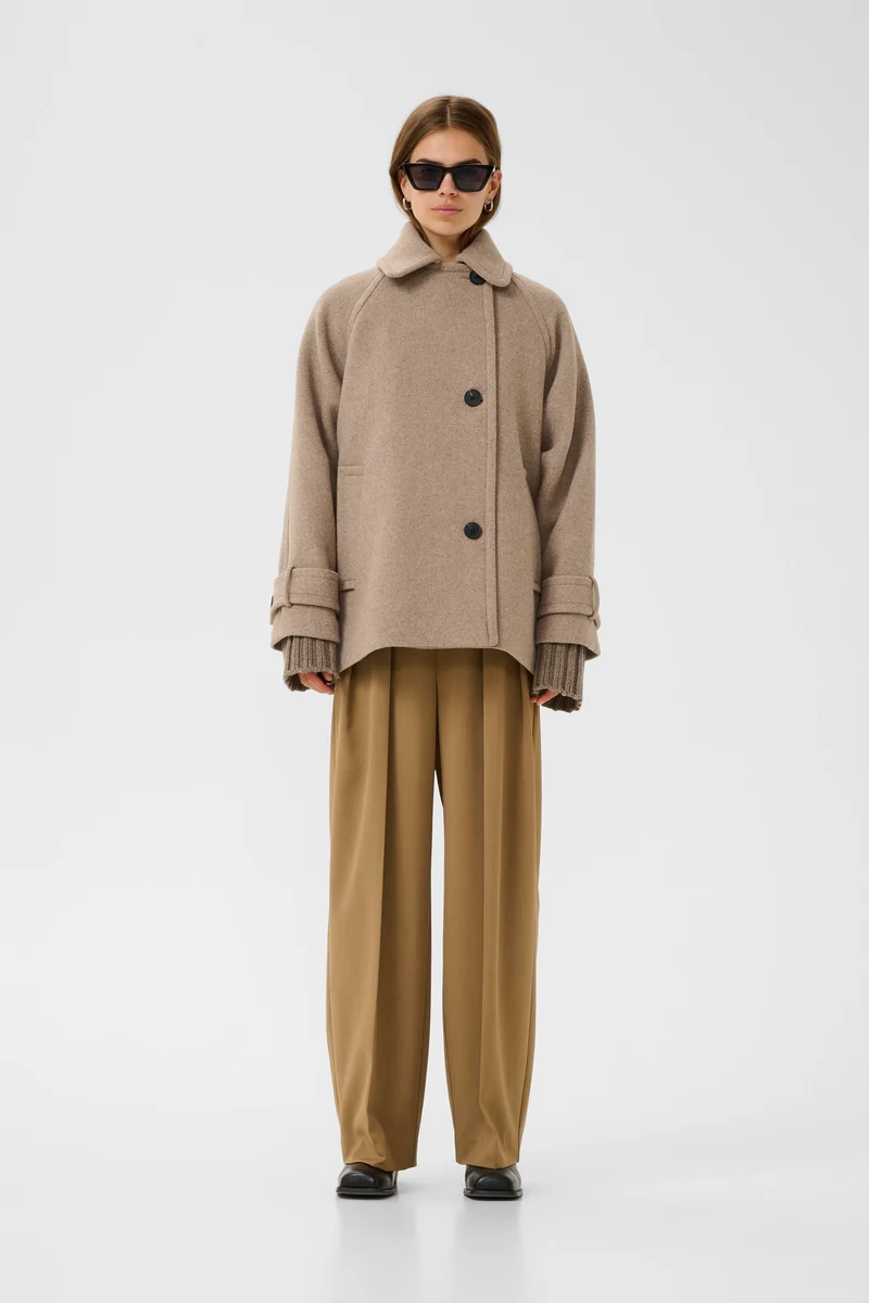 Manteau court ample à manches raglan Thora Minona