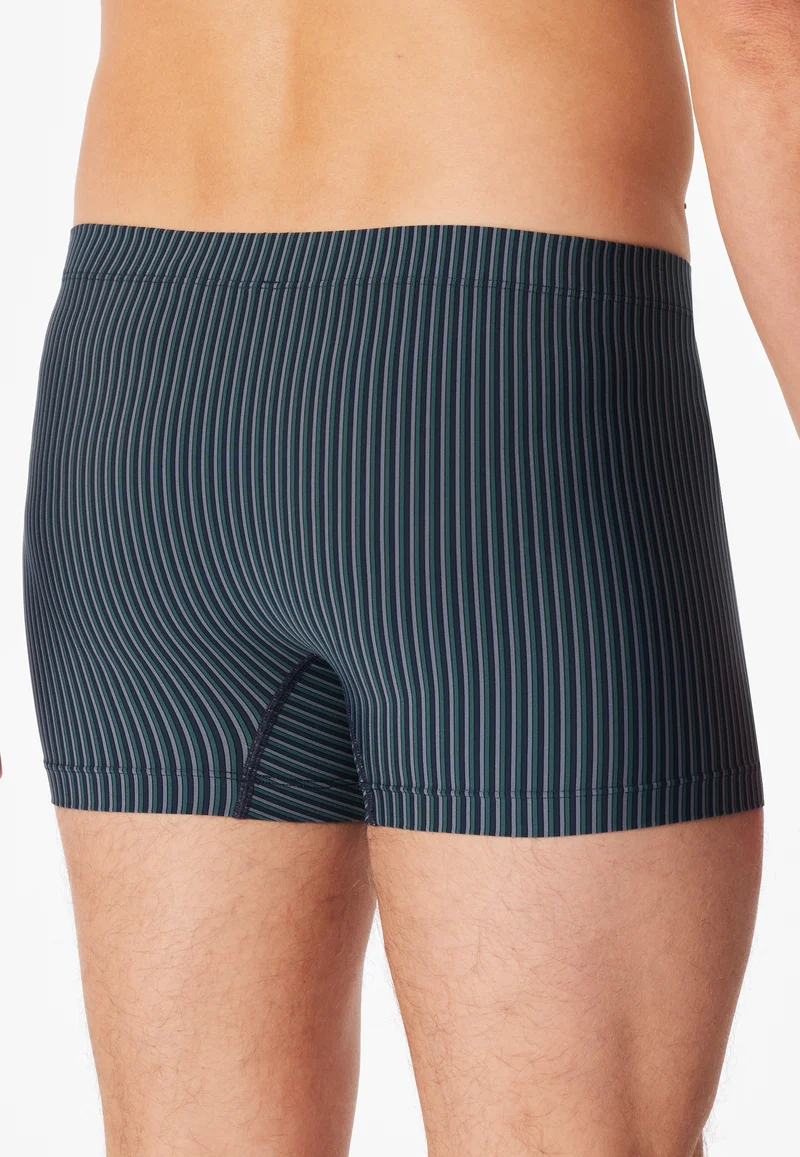 Enge Boxershorts Dunkelblau gestreift - Pure Micro