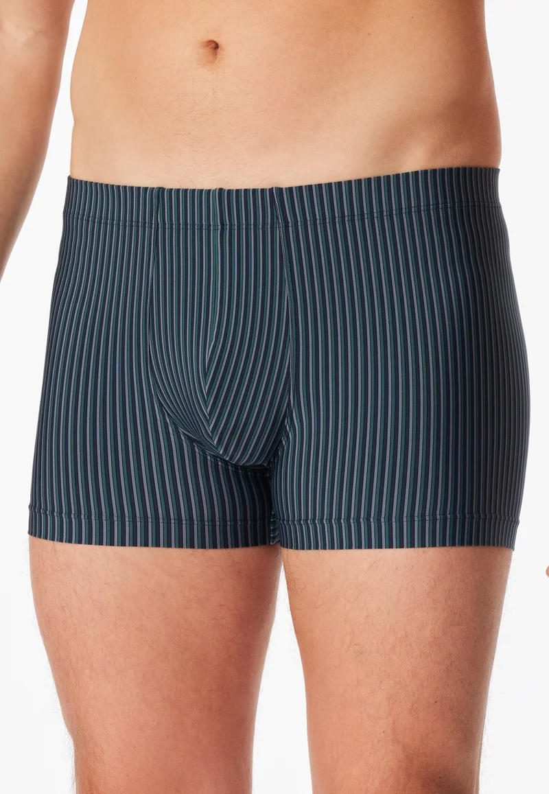 Enge Boxershorts Dunkelblau gestreift - Pure Micro