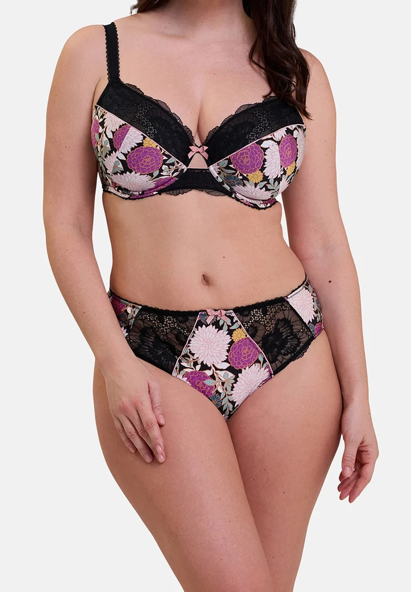 Soutien-gorge emboîtant Aurélie Imprimé Dahlia Foncé