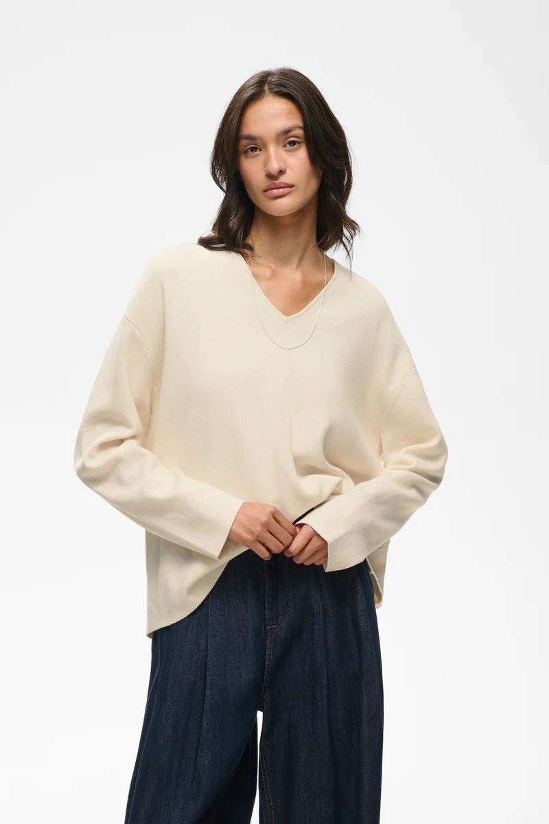 Pull décontracté à encolure V Tilda