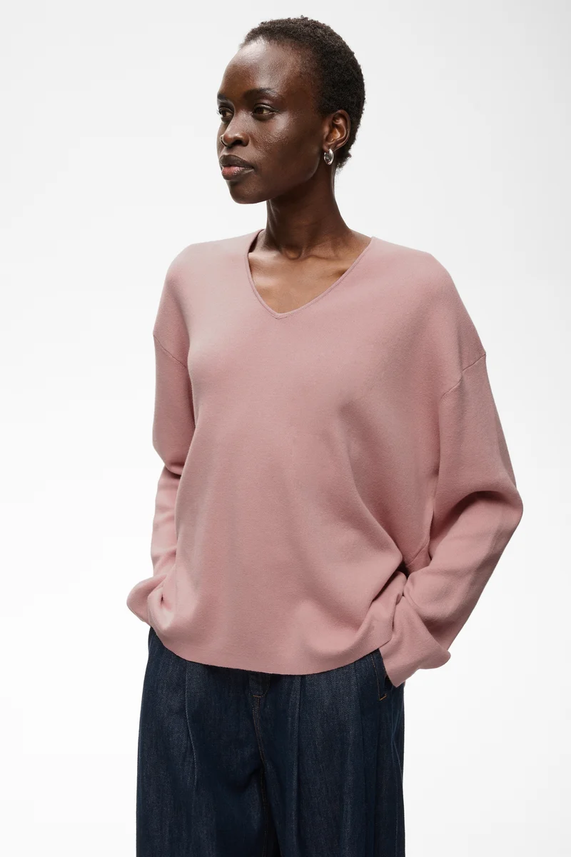 Pull décontracté à encolure V Tilda