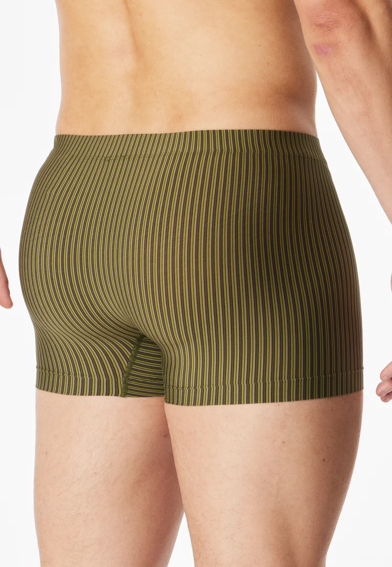 Enge Boxershorts Grün gestreift - Pure Micro