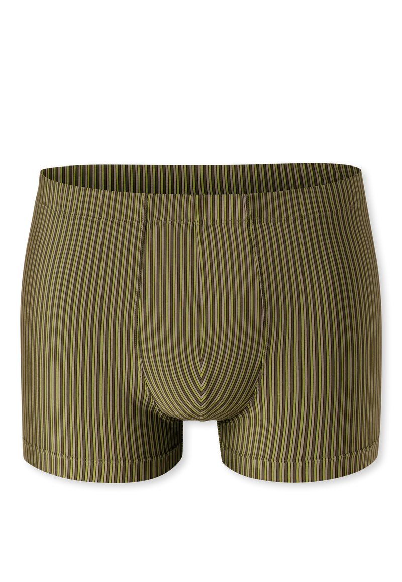 Enge Boxershorts Grün gestreift - Pure Micro