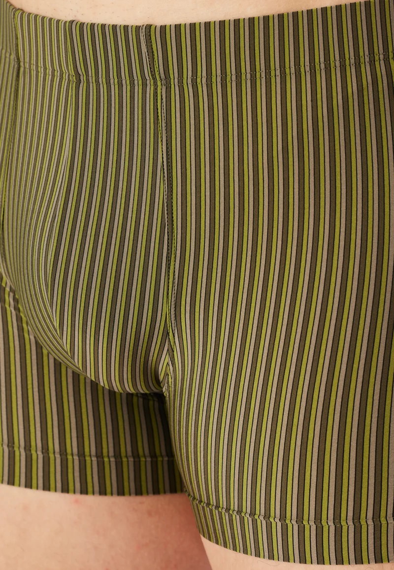 Enge Boxershorts Grün gestreift - Pure Micro