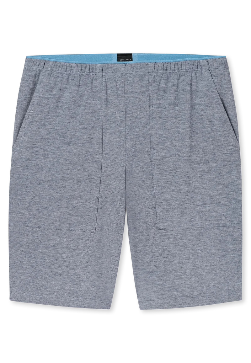 Schlafanzug kurz Grau kariert - Selected Premium