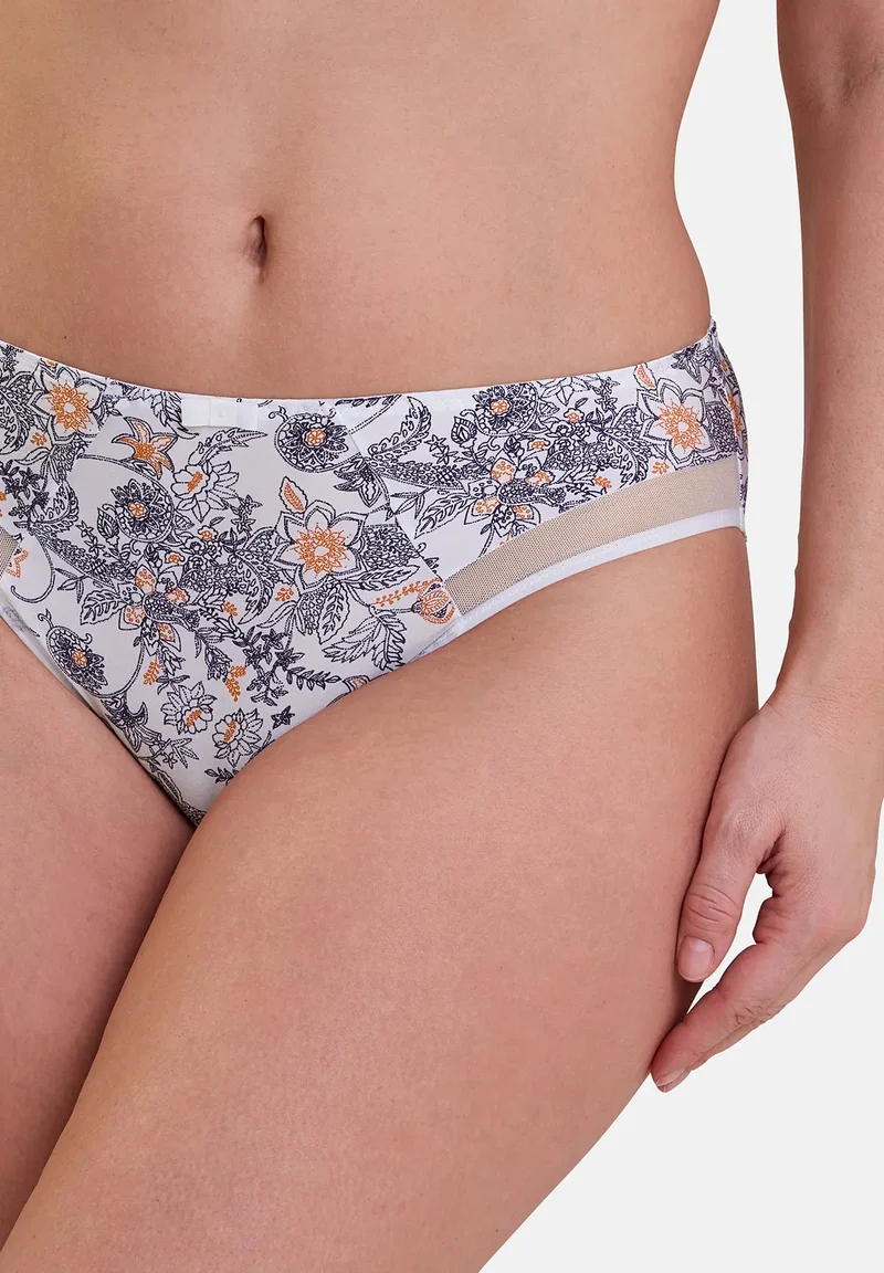 Slip Complice Imprimé Paisley Mûre et Mandarine