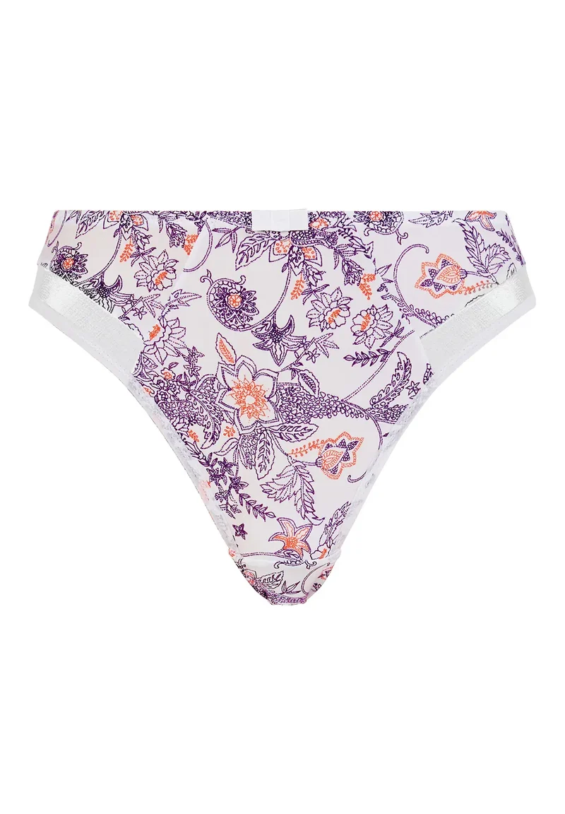Slip Complice Imprimé Paisley Mûre et Mandarine