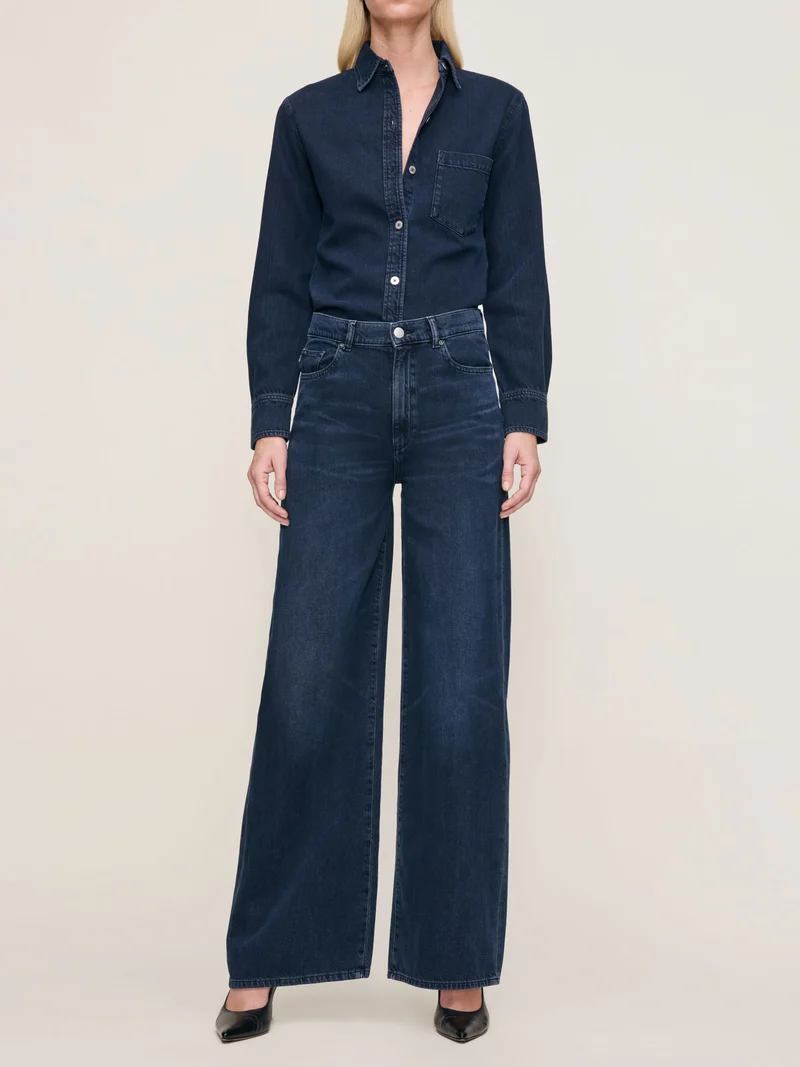 Jeans Hepburn à jambe large