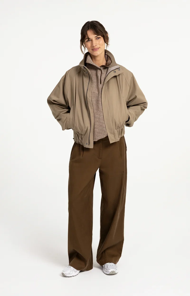Blouson ample à col montant
