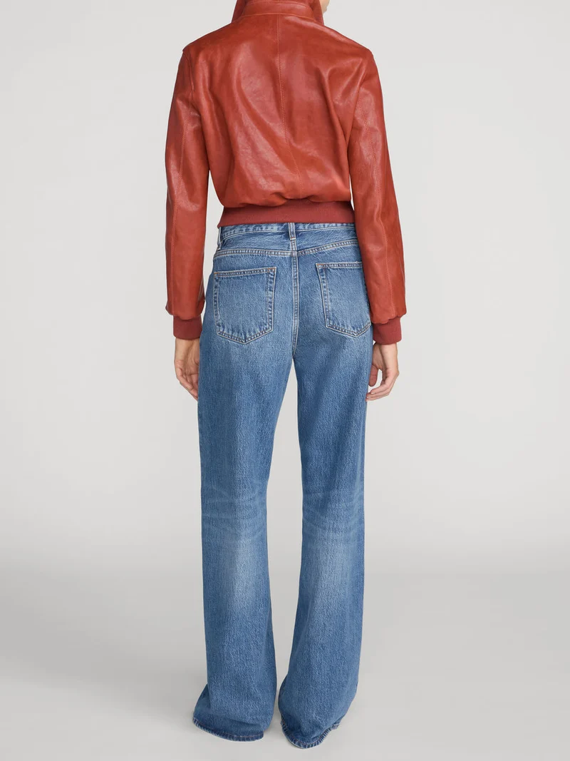 Jeans amples à fermeture boutonnée The Loose