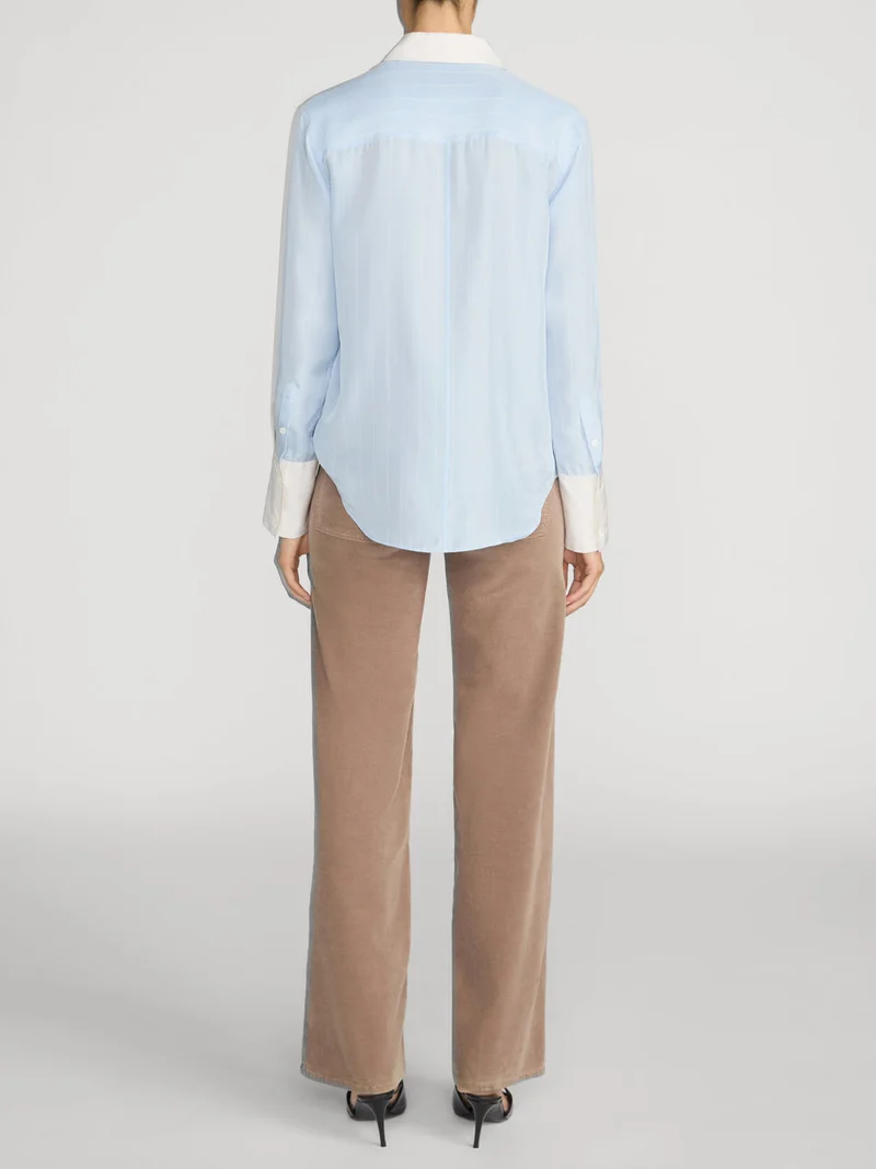 Le slim palazzo modernist en corduroy
