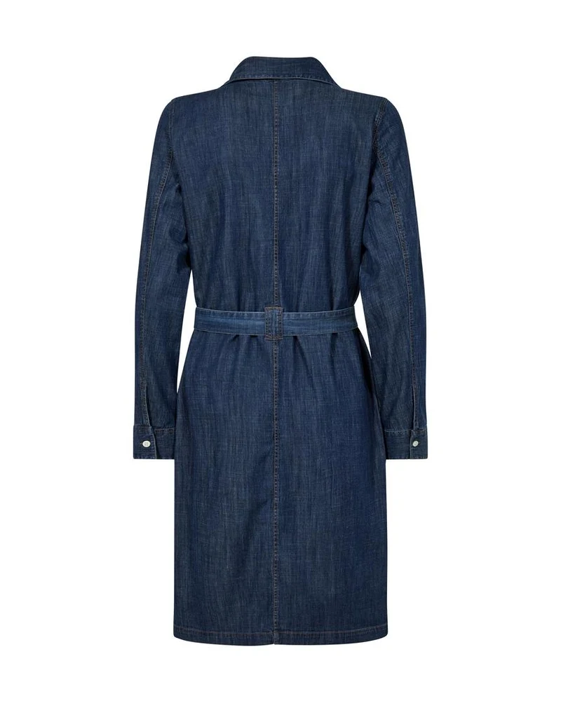 Robe chemise midi en denim Malti