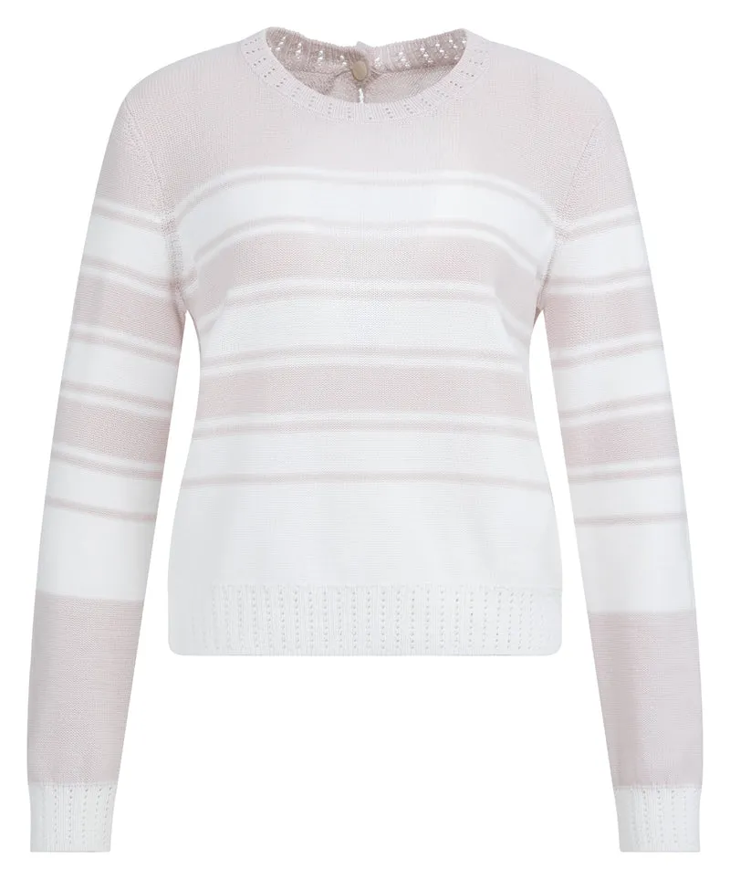 Pull à rayures et manches longues