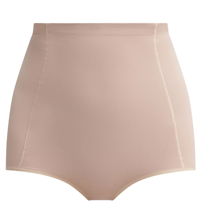 Gaine taille haute femme en microfibre nude Dim Silhouette Contour