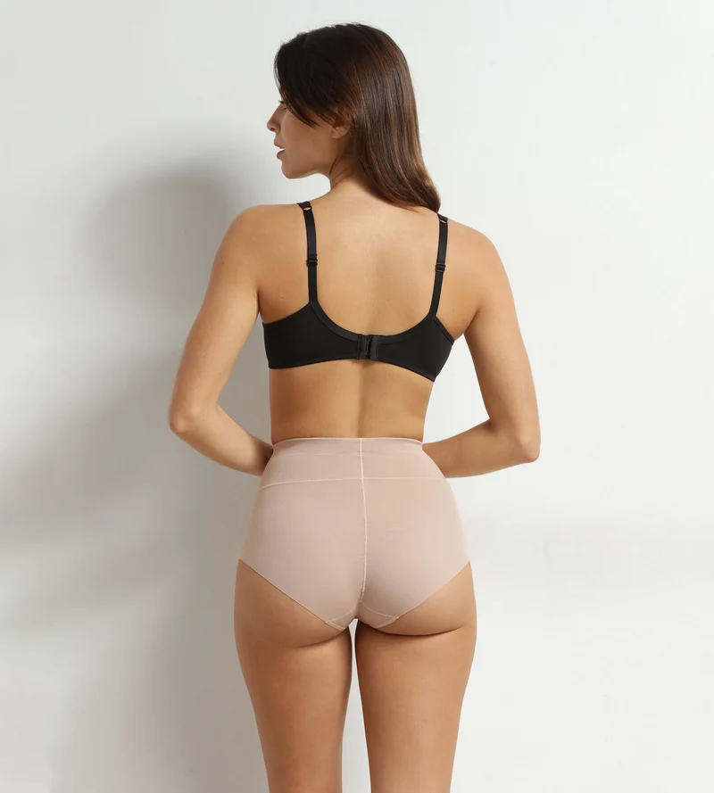 Culotte gainante en microfibre nude Dim Silhouette Contour