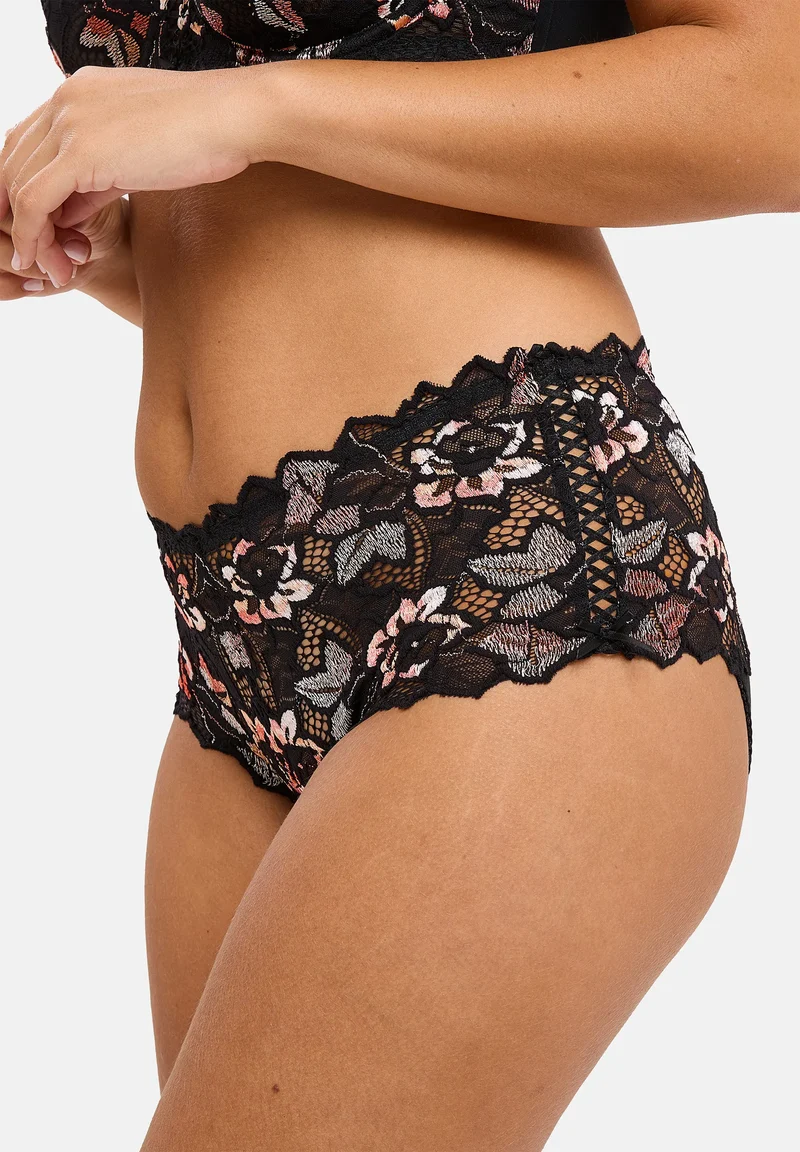Culotte Arum Cabaret Noir & Rose
