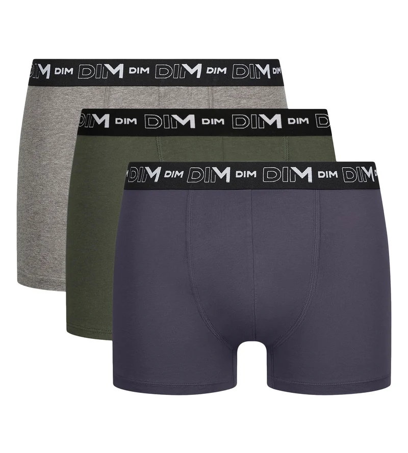 Lot de 3 boxers homme Terrien Dim Coton Stretch