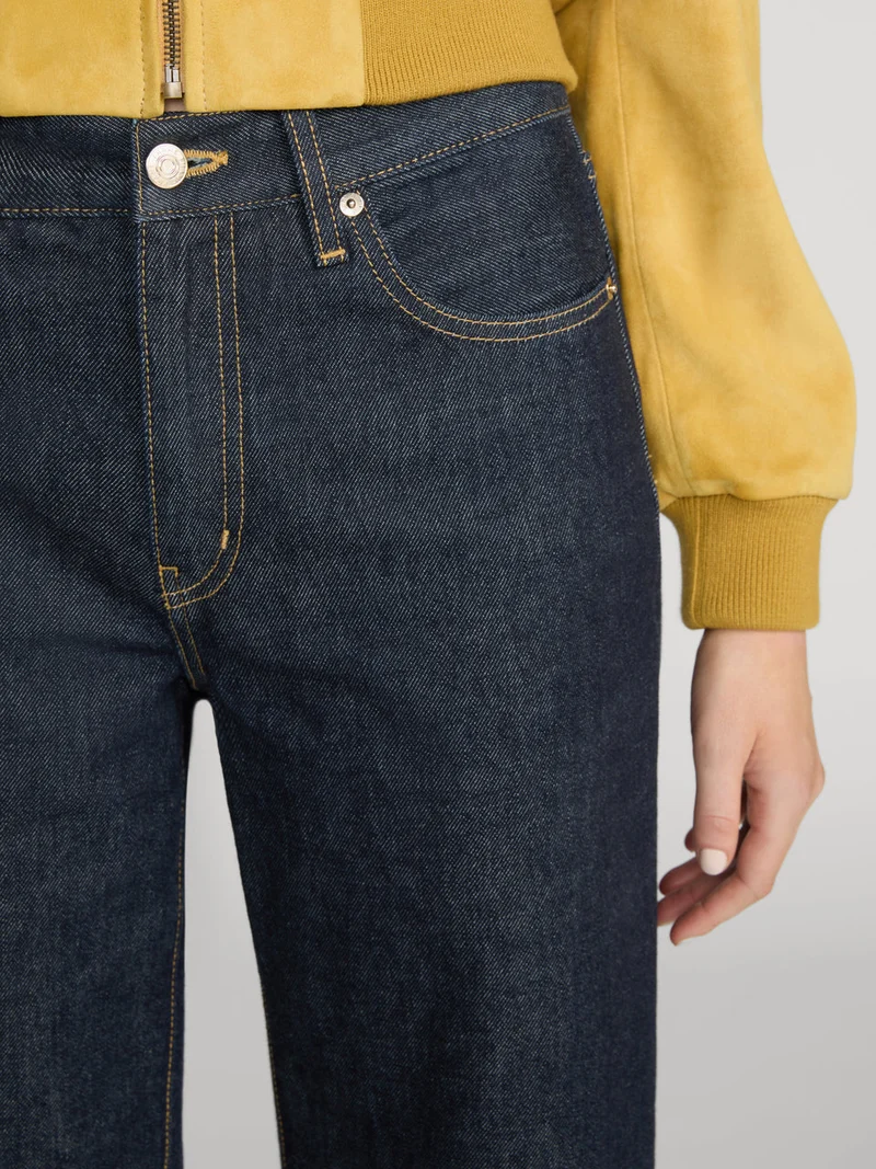 Jeans court à jambes larges The Swing