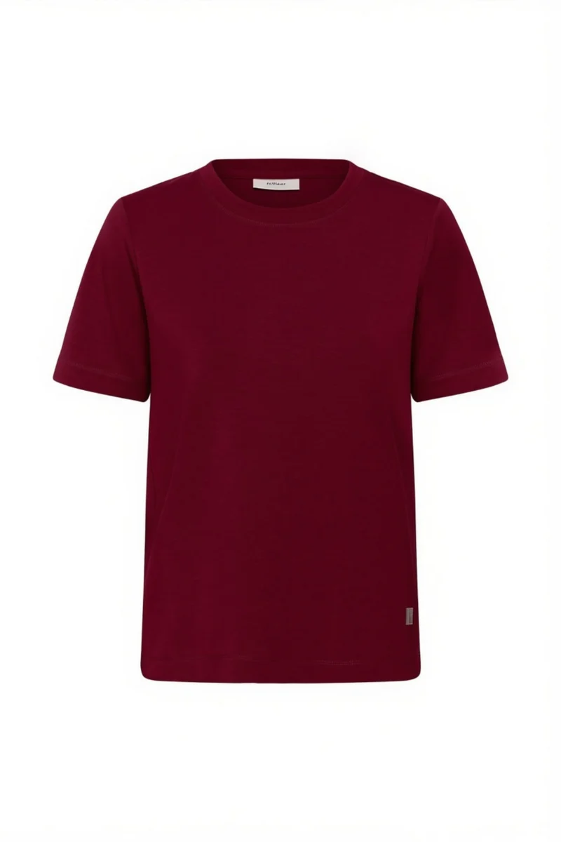 T-shirt Karmen Vincent structuré à col rond