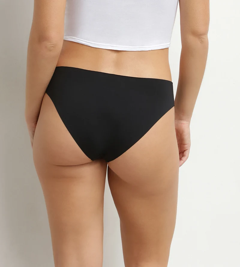 Culotte femme invisible en microfibre Noir Dim