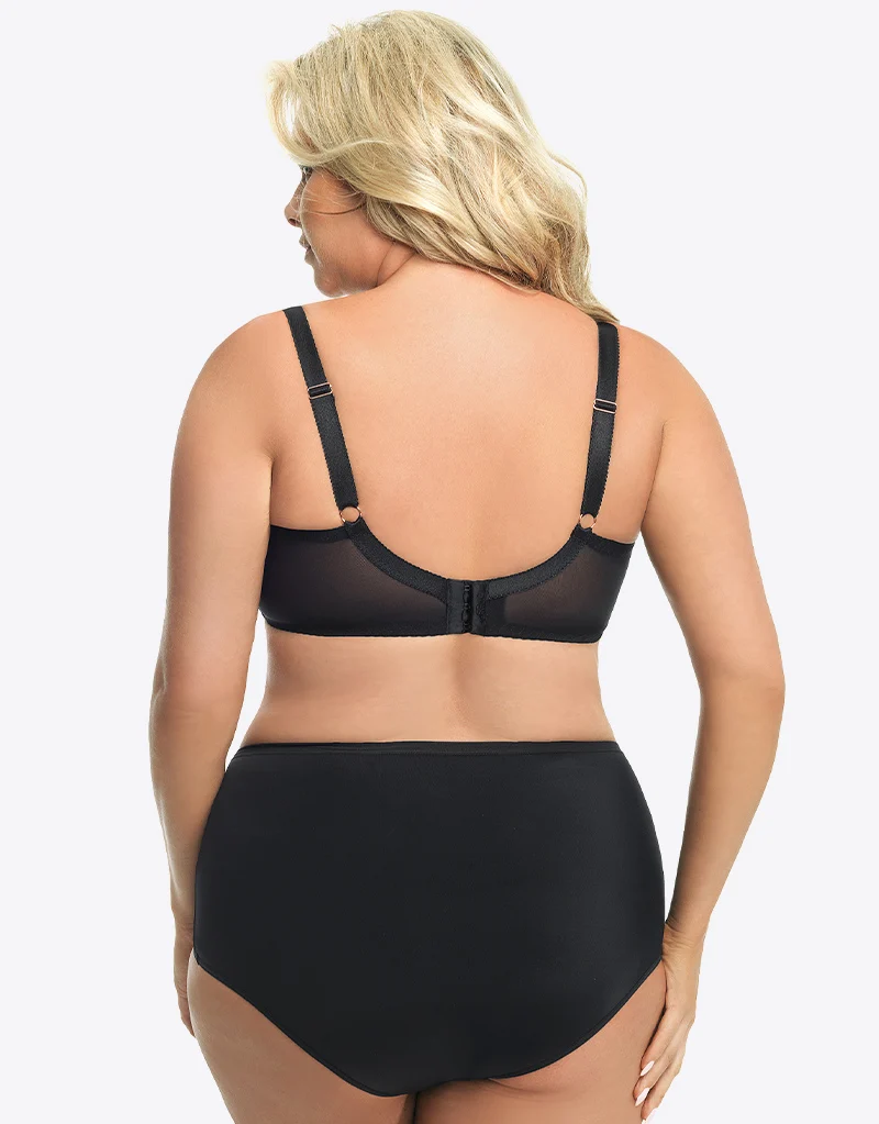 Gorsenia Modena Balconette Bra Black