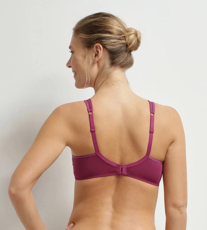 Soutien-gorge emboîtant dentelle Rouge Sangria Generous Essentiel