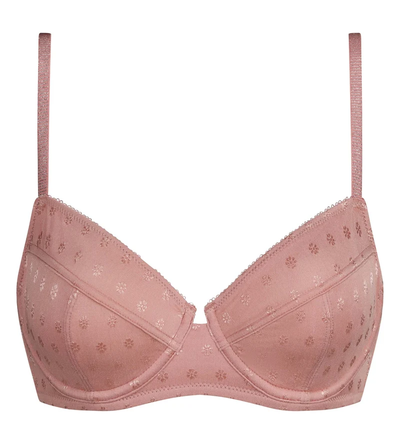 Soutien-gorge full cup en microfibre Rose à fleurs Cosy Time