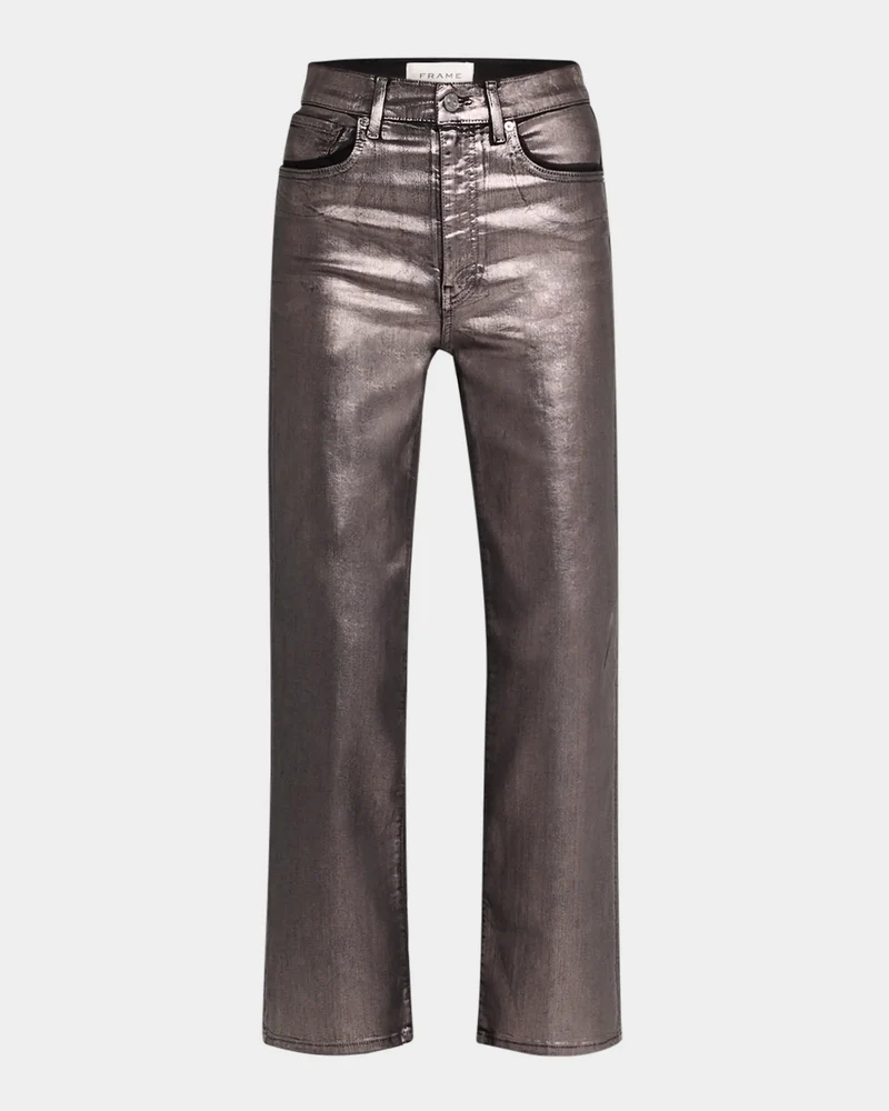 Jean avec fini métallique Le Sleek Straight