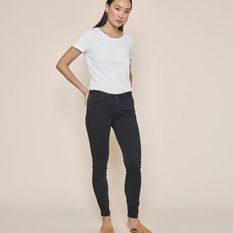 Jeans noir soyeux