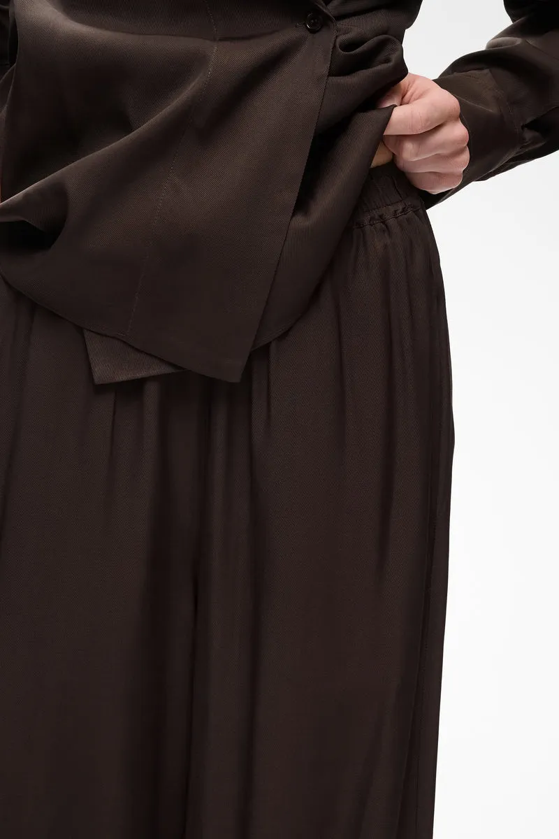 Pantalon fluide Meryl à chevilles élastiquées
