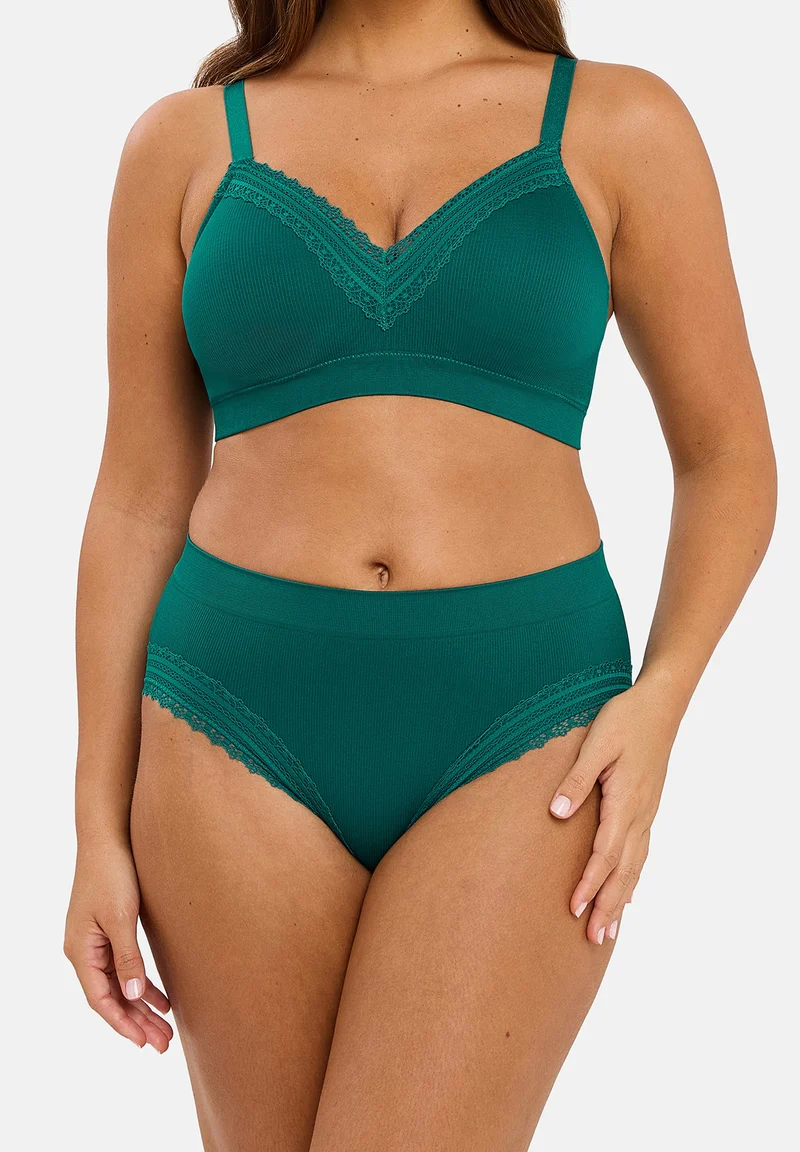 Brassière sans armatures Agathe Vert Emeraude