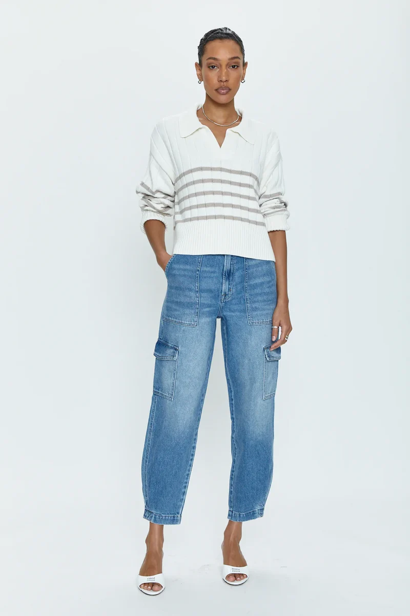 Jeans cargo décontracté Josephine