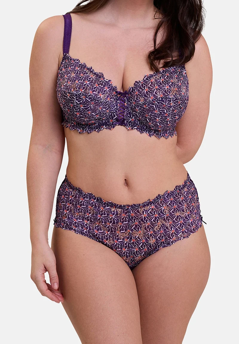 Culotte Arum Mosaïc Imprimé Graphique Mûre