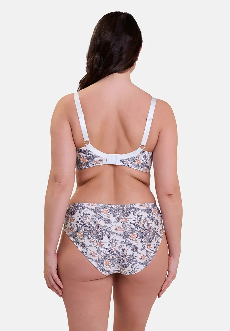 Soutien-gorge emboîtant Complice Imprimé Paisley Mûre et Mandarine