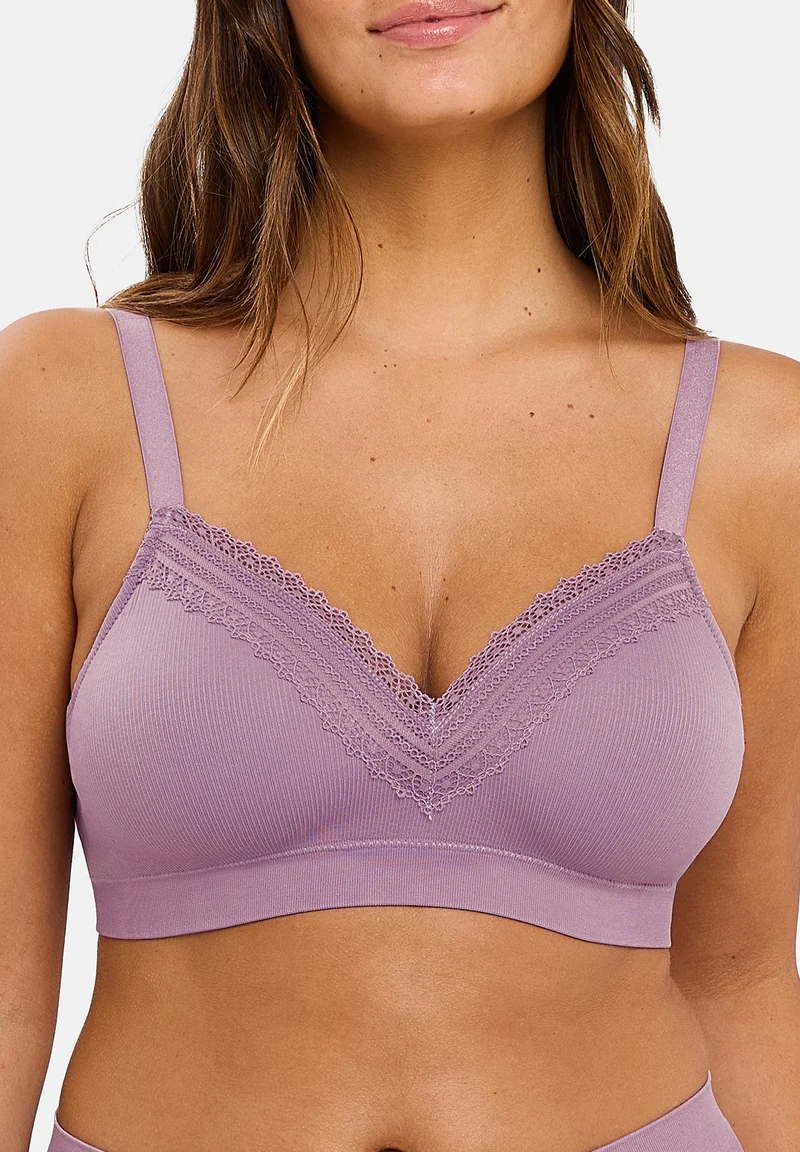 Lot de 2 brassières Agathe Violet Rhapsodie et Rose Nordique