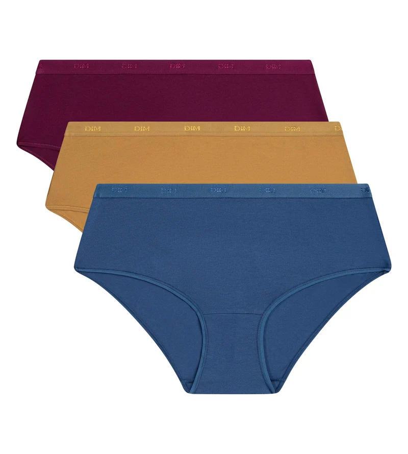 Lot de 3 boxers femme Marine Royale Les Pockets Ecodim