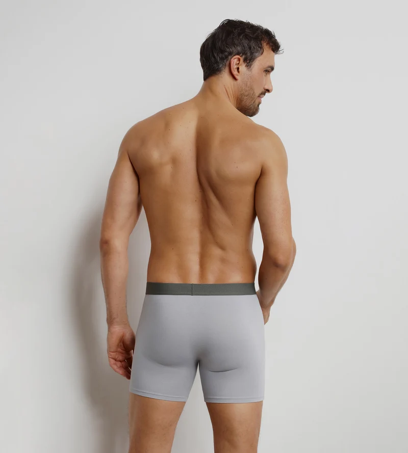 Boxer homme long en coton Acier Dim Trendy